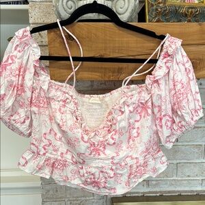 Floral Pink Women's Top